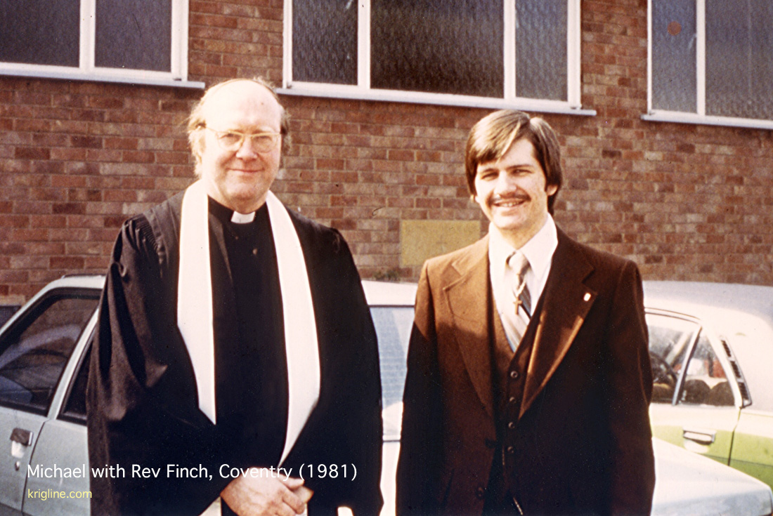 Michael with Rev Finch